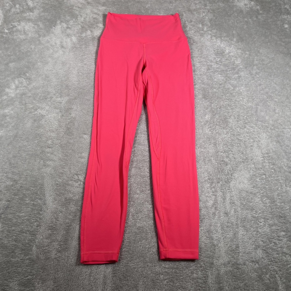 Lululemon Align Pants Womens 4 Red Pink High Rise Yoga Athletic Gym W5CTCS‎